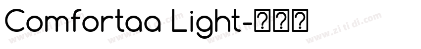 Comfortaa Light字体转换